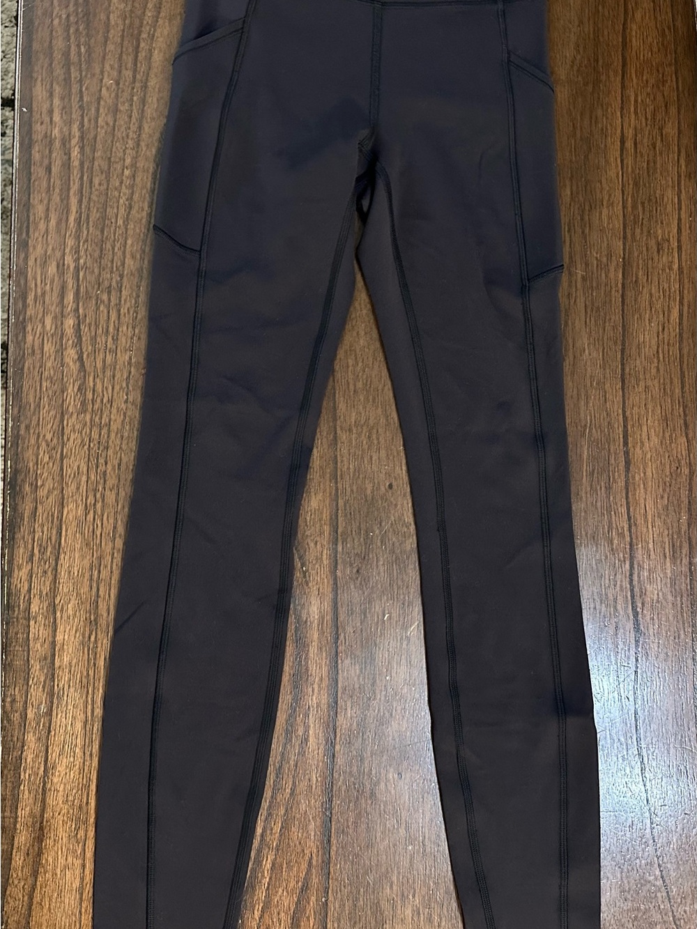 lululemon athletica women black leggings with side pockets